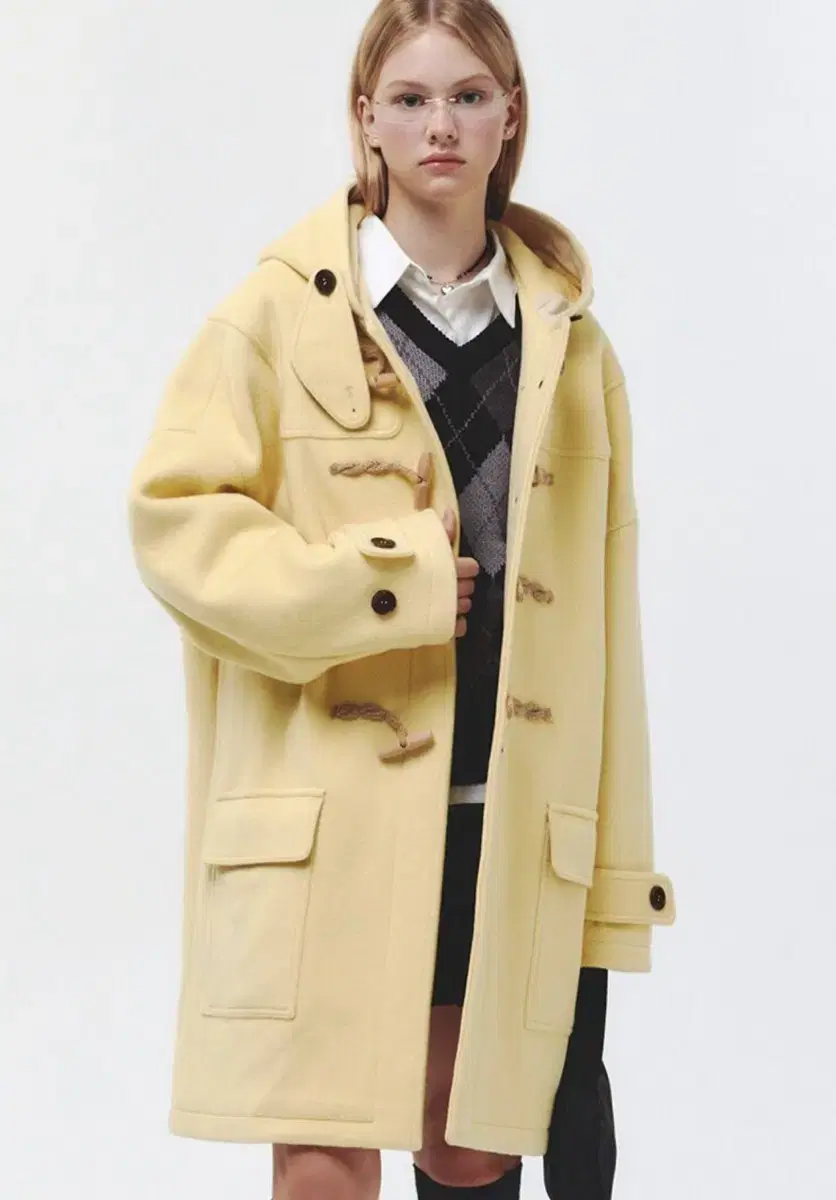 메인부스 오버사이즈 더플 떡볶이 울 코트 oversized coat